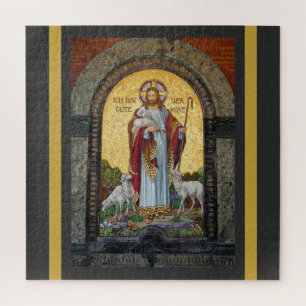 "ICH BIN DIE GUTE SHEPHERD" John 10:11 Mosaikkunst