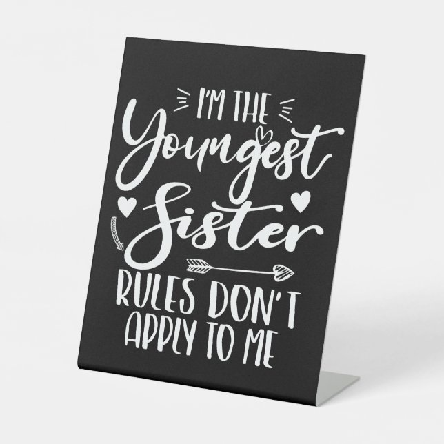 Ich bin die jüngste Schwester Sarcasm Lover, Niedl Sockelschild (Vorderseite)