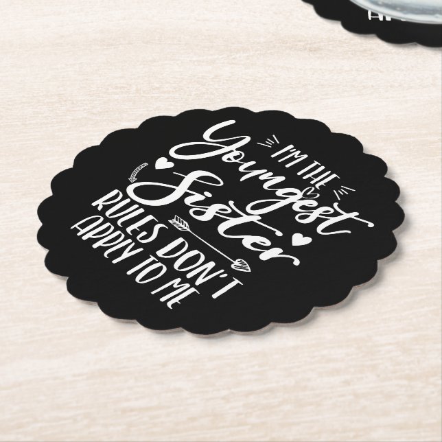 Ich bin die jüngste Schwester Sarcasm Lover, Niedl Untersetzer (angewinkelt)