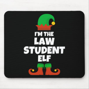 Ich bin die Jurastudentin Elf Familie Pajama Weihn Mousepad