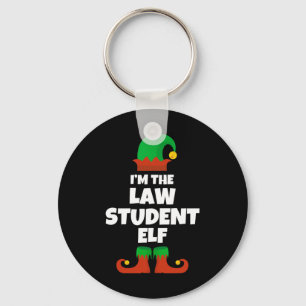 Ich bin die Jurastudentin Elf Familie Pajama Weihn Schlüsselanhänger