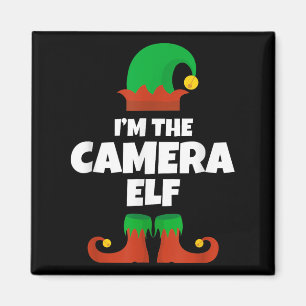 Ich bin die Kamera Elf Familie Pajama Weihnachtsma Magnet