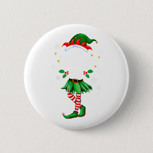 Ich bin die Königin Elf, die das Weihnachtskostümc Button