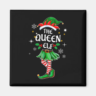 Ich bin die Königin Elf, die das Weihnachtskostümc Magnet