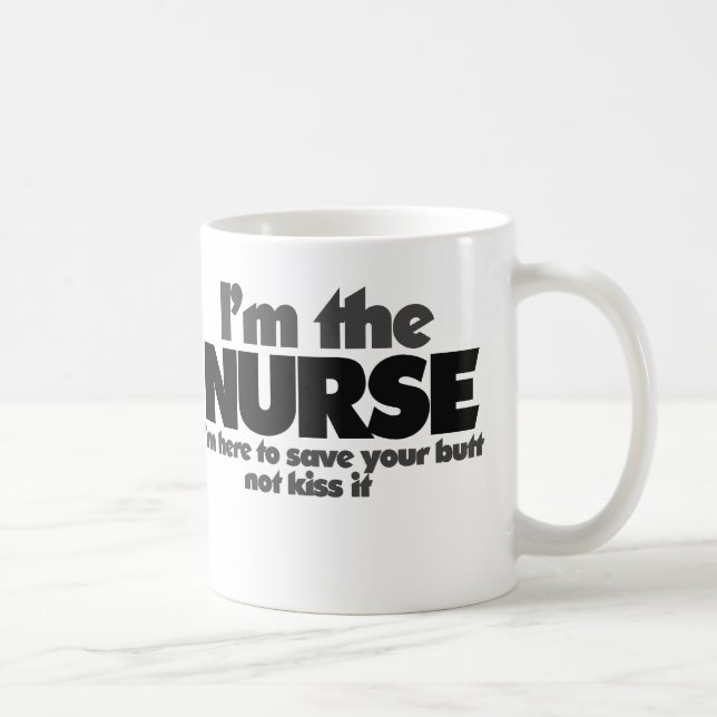 Ich bin die Krankenschwester Kaffeetasse (Rechts)