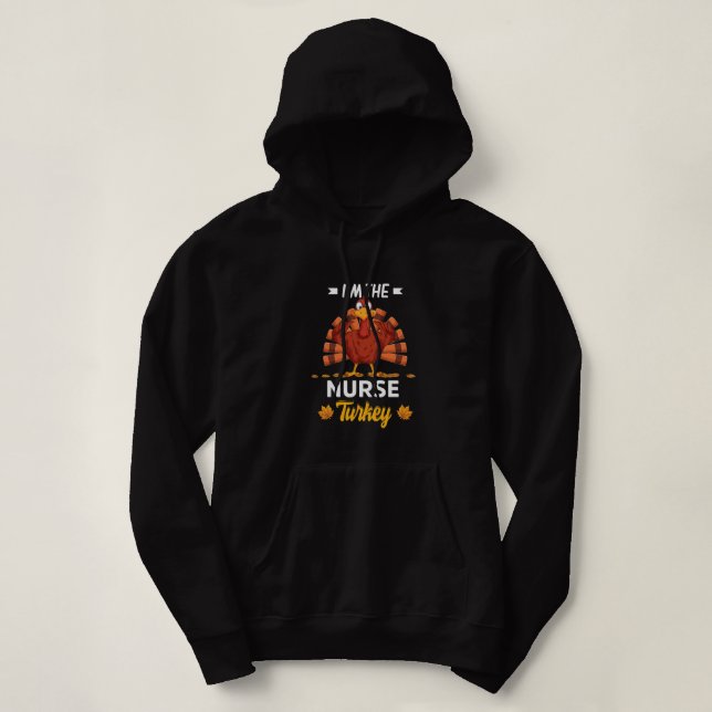 Ich bin die Krankenschwester Türkei glücklich dank Hoodie (Design vorne)