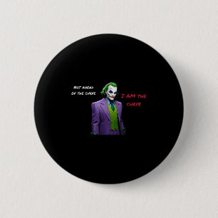 Ich bin die kurvenreiche Villain Halloween Anti-He Button
