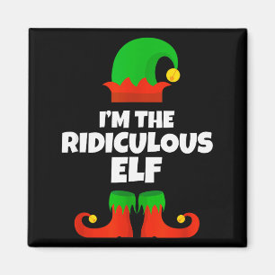 Ich bin die lächerliche Elf-Familie-Pyjama-Weihnac Magnet