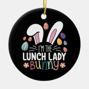 Ich bin die "Lady Bunny Oaster Matching" Keramik Ornament