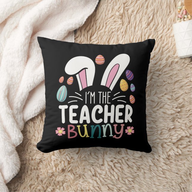 Ich bin die Lehrerin, die Ostern spielt Kissen (Decke)