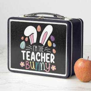 Ich bin die Lehrerin, die Ostern spielt Metall Brotdose