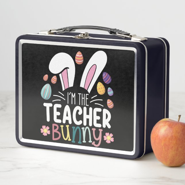 Ich bin die Lehrerin, die Ostern spielt Metall Brotdose (Beispiel)