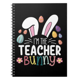 Ich bin die Lehrerin, die Ostern spielt Notizblock