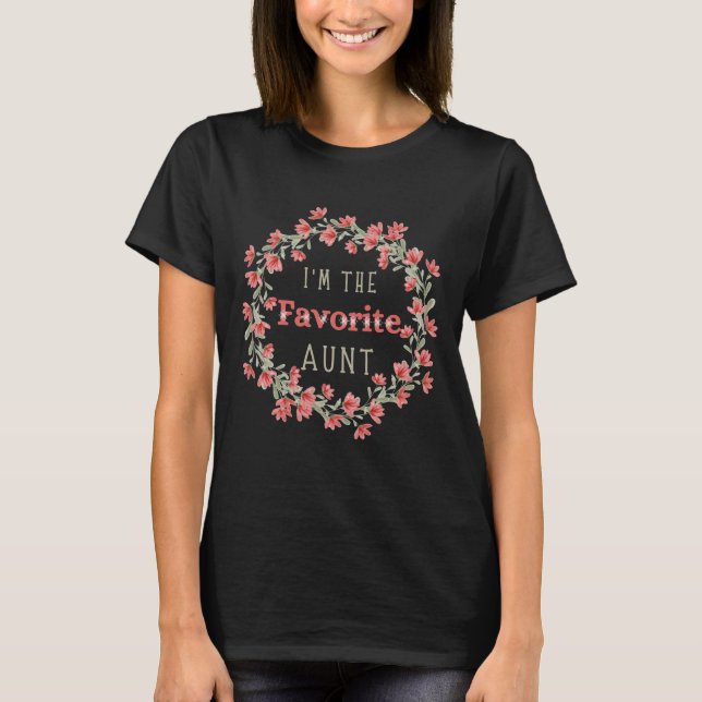 Ich bin die Lieblingstante, das Funny Tanttie Spri T-Shirt (Vorderseite)