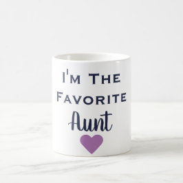 Ich bin die Lieblingstante Navy und Lila Tasse