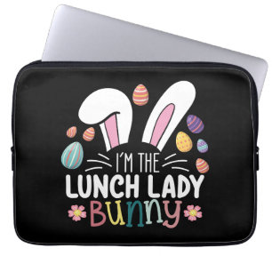 Ich bin die Lunch-Lady-Häschen-Oster-Matching Laptopschutzhülle