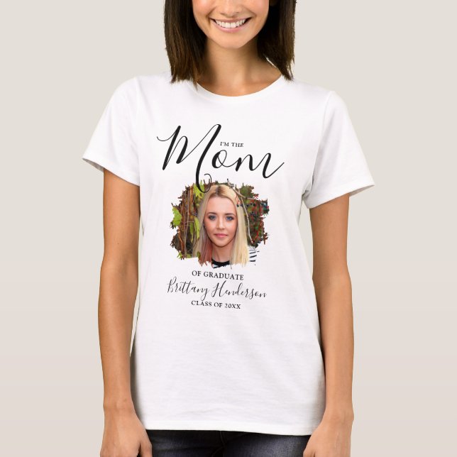 Ich bin die Mama | Graduate Foto T - Shirt (Vorderseite)
