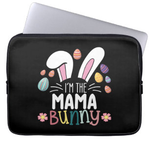 Ich bin die Mama-Mom-Hase-Ostern familienangepasst Laptopschutzhülle