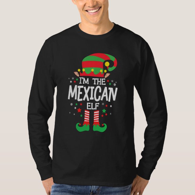 Ich bin die mexikanische Elfergruppe, die Christma T-Shirt (Vorderseite)