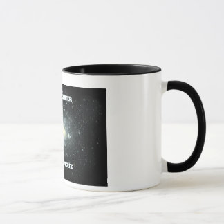 Ich bin die Mitte meines Universum-Tassenschwarzen Tasse