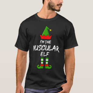 Ich bin die muskulöse Elf Matching Familie Elf Wei T-Shirt