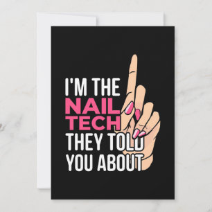 Ich bin die Nageltechnik Einladung