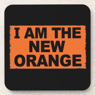 Ich bin die neue Orange Getränkeuntersetzer