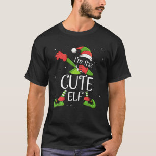 Ich bin die Niedliche Elf-Dabbing-Weihnachtsfamili T-Shirt