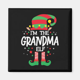 Ich bin die Oma-Elf-Familiengruppe, die Christma p Magnet