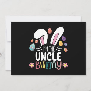 Ich bin die Onkel-Bunny-Osterfamilie, die passt Einladung