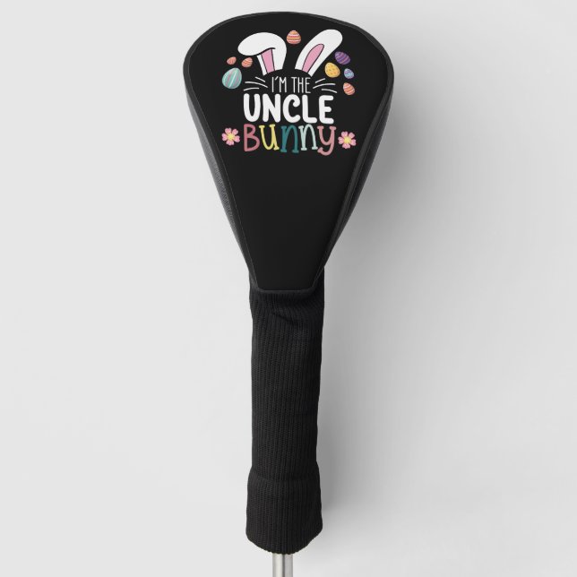 Ich bin die Onkel-Bunny-Osterfamilie, die passt Golf Headcover (Vorderseite)