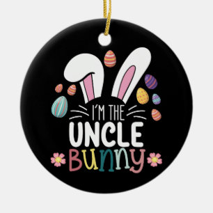 Ich bin die Onkel-Bunny-Osterfamilie, die passt Keramik Ornament