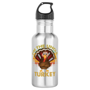 Ich bin die Onkel Türkei Familie Matching Erntedan Edelstahlflasche