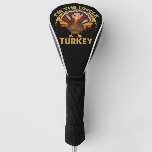Ich bin die Onkel Türkei Familie Matching Erntedan Golf Headcover (Vorderseite)