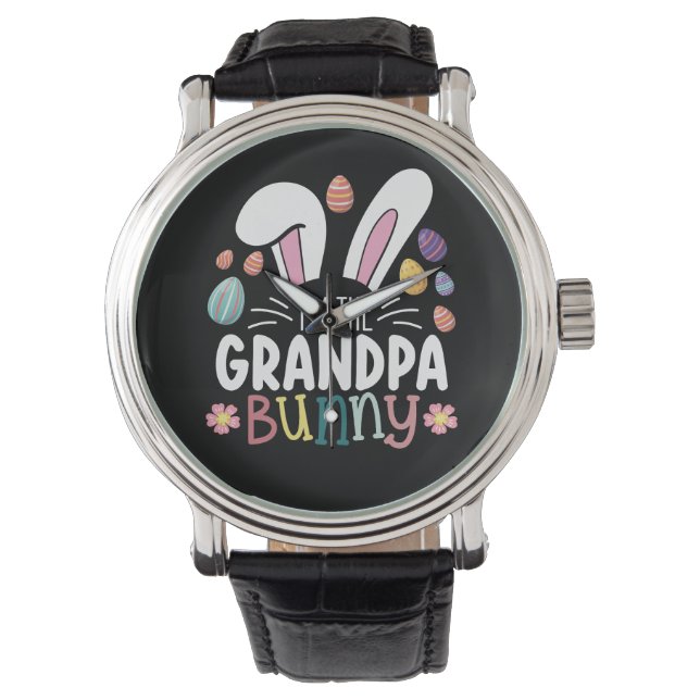 Ich bin die Osterfamilie Großvater Armbanduhr (Vorderseite)