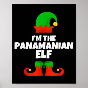 Ich bin die panamaische Elf-Familie-Pyjama-Weihnac Poster