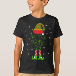 Ich bin die Papa Elf Funny Group Familie Weihnacht T-Shirt