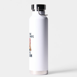 Ich bin die patriotische Veteran Frau Veteran Desi Trinkflasche