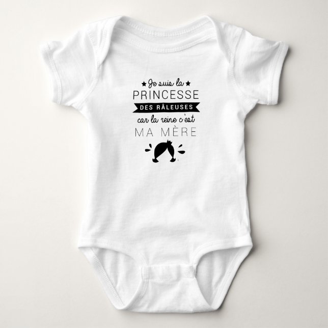 Ich bin die Prinzessin der Nörglerinnen… Baby Strampler (Vorderseite)