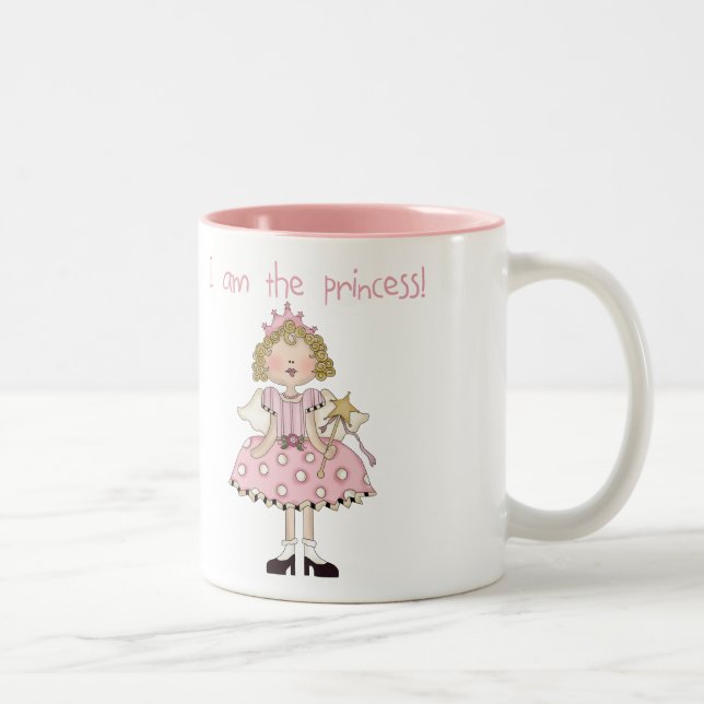 Ich bin die Prinzessin Zweifarbige Tasse (Rechts)