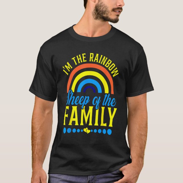 ICH BIN DIE RAINBOW-SCHUHE DES FAMILIENLGBT-FLACHG T-Shirt (Vorderseite)