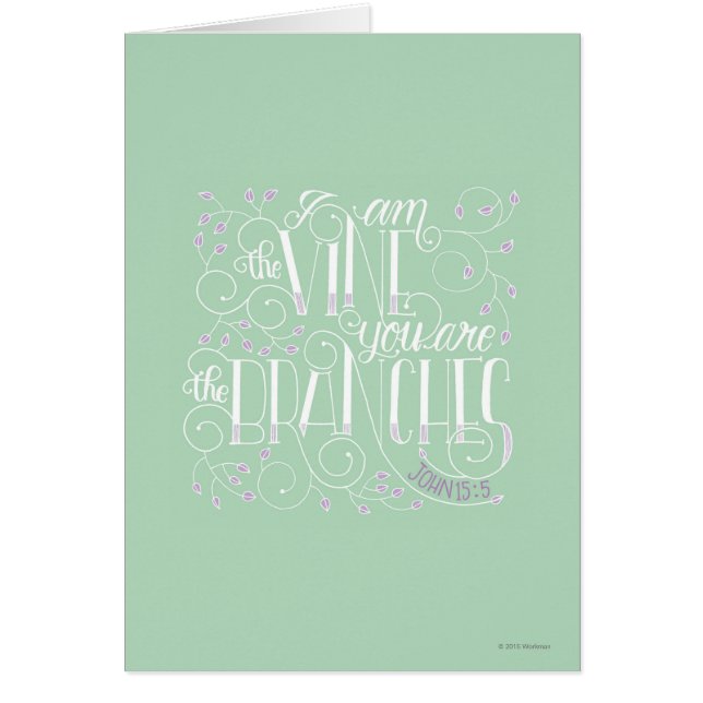 Ich bin die Rebe. Sie sind die Niederlassungen (Vorne)