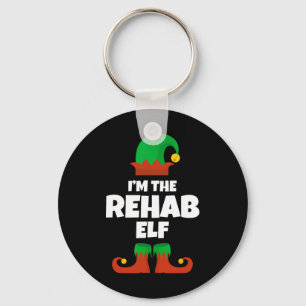 Ich bin die Rehab Elf Familie Pajama Weihnachts-Fu Schlüsselanhänger