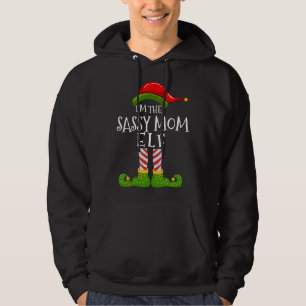 Ich bin die Sarcastic Elf Matching Familie Weihnac Hoodie