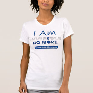 Ich bin die Schaufel-Hals-Shirt der unsichtbaren T-Shirt