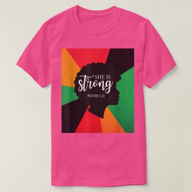 Ich bin die Schwarze Geschichte Christlich, dass s T-Shirt (Design vorne)