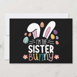 Ich bin die Schwester Bunny Osterfamilie, die pass Einladung