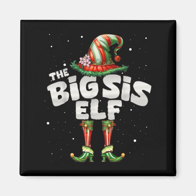 Ich bin die Schwester Elf Familie Matching Group W Magnet (Vorne)