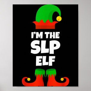 Ich bin die Slp-Elfen-Familien-Pyjama-Weihnachts-S Poster