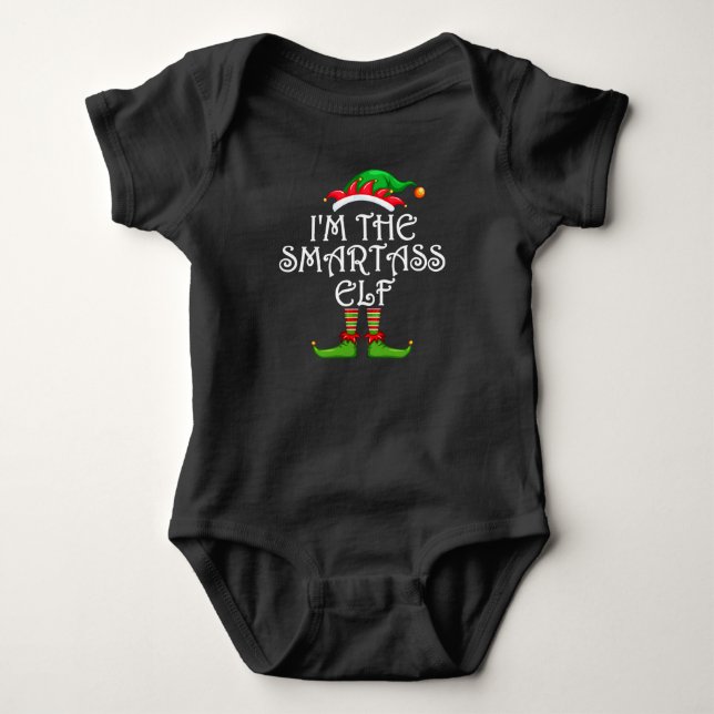 Ich bin die Smartass Elf Shirt Matching Family Gro (Vorderseite)